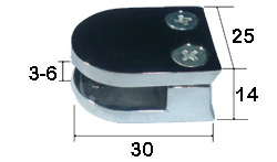 Стеклодержатель комбинированный (коннектор малый) для d 25мм